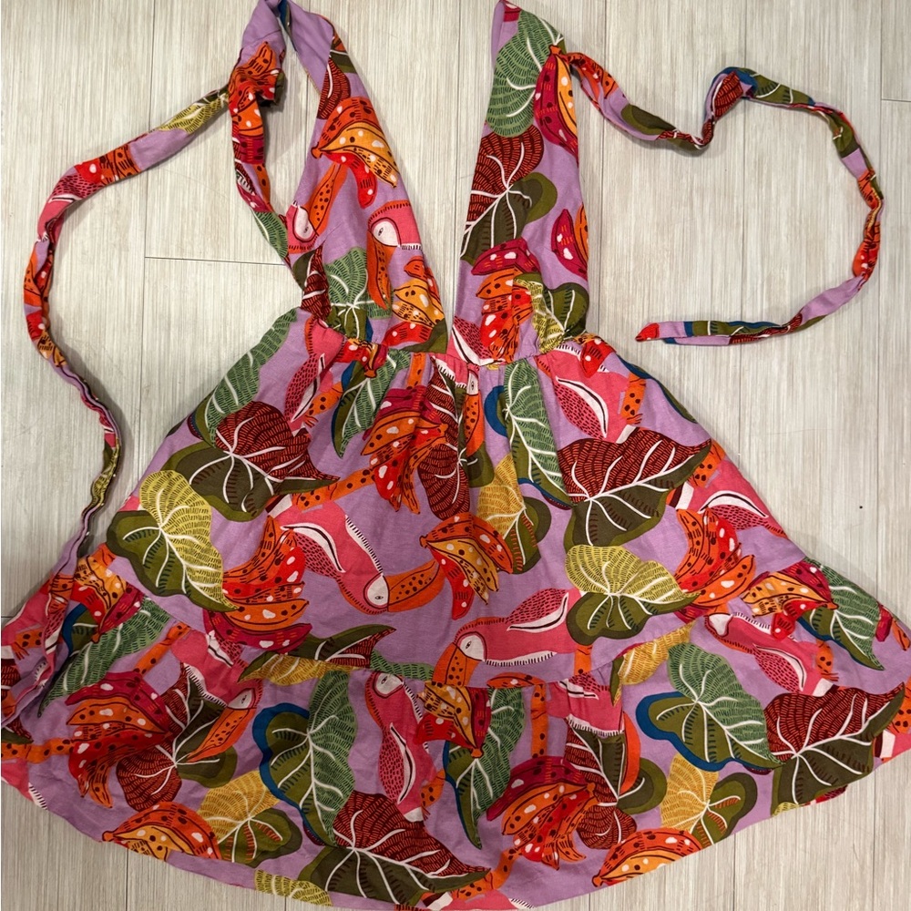 House of Harlow 1980 Pink Tropical Print Toucan Dress - Picture 5 of 5
